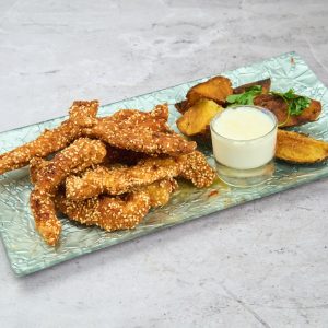 Chicken fingers (пилећи штапићи у сусаму)